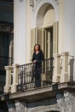 Madrid - Puerta del Sol Girls On Hotel Balcony  Girls on balconies of Hotel Europ in Puerto Del Sol. : 2015, Madrid, Puerta del Sol, Spain, Teresa