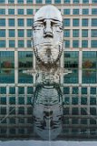 Metalphorosis Study  Metalmorphosis is a mirrored water fountain by Czech sculptor David Černý that was constructed at the Whitehall Technology Park in Charlotte, NC. The 14-ton sculpture is made from massive stainless steel layers that rotate 360 degrees and occasionally align to create a massive head. It even has it’s own live webcam.   3701 Arco Corporate Dr Charlotte, NC 28273 : Big Head, Charlotte, Metalmorphosis