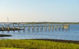 Pier on the Bay  Bay behind our rental house : Florida, St. Augustine