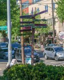ILCE-6000-20180512-DSC04096  Freemont statues The Center Of The Universe One late night in 1991, a group of Scientists in Fremont decided after a few beers that the Center of the Universe was located as the intersection of Fremont Ave and N 35th Street. : 2018, Freemont, Seattle