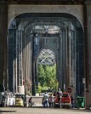 ILCE-6000-20180512-DSC04097  Freemont statues The Freemont Troll (The Troll Uner The Bridge) Built in 1989, conceived as a way to revitalize the area under the Aurora Bridge, which had fallen derelict to the use of drug dealers. The street right in front of was renamed Troll Avenue in 2005. Depicts a large troll holding tightly onto a real Volkswagen Beetle.  Designed by four local artists. : 2018, Freemont, Seattle, The Freemont Troll, The Troll Under The Bridge, buildings & architecture