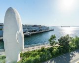 Echo  Echo, 2011 Jaume Plensa modeled Echo on the 9 year old daughter of a restaurant owner near the artist’s studio in Barcelona. The sculpture’s title references Echo, the mountain nymph from Greek mythology, who offended the goddess Hera. To punish Echo, Hera deprived the nymph of speech, except for the ability to repeat the last words of another. In this monumental sculpture, over 46 feet tall, Echo listens with her eyes closed or in a state of meditation. She faces Puget Sound in the direction of Mount Olympus, visible from land and water. : 2018, Olympic Sculpture Park, Seattle
