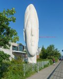 Echo  Echo, 2011 Jaume Plensa modeled Echo on the 9 year old daughter of a restaurant owner near the artist’s studio in Barcelona. The sculpture’s title references Echo, the mountain nymph from Greek mythology, who offended the goddess Hera. To punish Echo, Hera deprived the nymph of speech, except for the ability to repeat the last words of another. In this monumental sculpture, over 46 feet tall, Echo listens with her eyes closed or in a state of meditation. She faces Puget Sound in the direction of Mount Olympus, visible from land and water. : 2018, Olympic Sculpture Park, Seattle