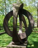 Park Sculpture  Charles W. Smith's 'Park Sculpture' is located on the grounds of Seattle Central Community College.  A small plaque at the base of the work reads: CHARLES W. SMITH "PARK SCULPTURE - CORTEN STEEL 1976 : 2018, Farmers Market, SCCC, Seattle, Seattle Central Community College, sculpture