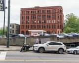 ILCE-6500-20180515-DSC02278  The Interurban Building, also known as The Pacific Block and Seattle National Bank Building Designed by John Parkinson (architect) and was constructed over the two year period of 1890-1892.  Constructed after the Great Seattle Fire in 1889.  Located in Pioneer Square, at the southeast corner of Yesler Way and Occidental Avenue South. The doorway arch on the corner is adorned with a carved terracotta lion’s head. : 2018, Pioneer Square, Seattle, buildings & architecture