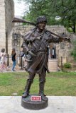 Davy Crockett sculpture : 2024, San Antonio, Texas, The Alamo, _highlights_, sculpture