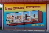 South Congress SOCO mural  800 S Congress Ave : 2024, Austin, Texas, mural