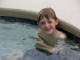 E8700-20050521-DSCN1377  Cole in hot tub : 2005, Cole Bowen, NC, Wrightsville Beach