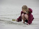 E8700-20050521-DSCN1384  Alison on beach : 2005, Alison, NC, Wrightsville Beach
