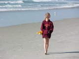E8700-20050522-DSCN1410  Alison on beach : 2005, Alison, NC, Wrightsville Beach