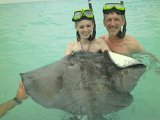 048  Grand Cayman stingray city : 2012, Alison, Carribean, Sirna Reunion Board, Steve, cruise
