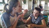 Yummy Acai  Acai instead of ice cream at The Spot : 2016, Alison, Kill Devil Hills, Meghan