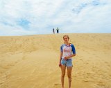 Alison Takes a Tumble 3  Jockey's Ridge State Park : 2016, Alison, Jockey's Ridge State Park, Kill Devil Hills, Lois, Meghan