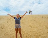 Meghan Takes a Tumble 2  Jockey's Ridge State Park : 2016, Alison, Jockey's Ridge State Park, Kill Devil Hills, Lois, Meghan