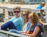 Girls on Pier 1  Jeanettes Pier, Nags Head, NC : 2016, Alison, Jennette's Pier, Kill Devil Hills, Lois, Meghan